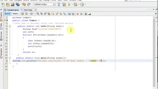 Java hex to decimal using user defined method