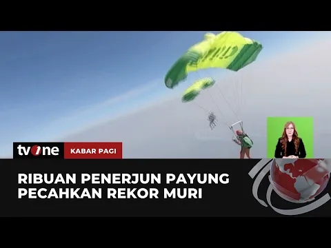 Kejurnas Terjun Payung Kasau Cup 2023 Cetak Rekor Muri