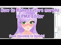 PMX Editor How to make Texture Morphs Tutorial