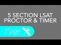 LSAT Proctor Timer for 5 Section Practice LSATs