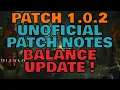 BALANCE PATCH Patch 1 0 2 Patch Notes Diablo 4
