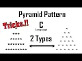 Tricks to print Pyramid Pattern with star for Beginners Bangla C language