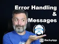 Error Handling Error Messages in Back4app