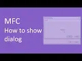 MFC - How to show dialog