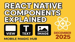 React Native Components Explained View Text Image Button Reusable Components 2025 Guide