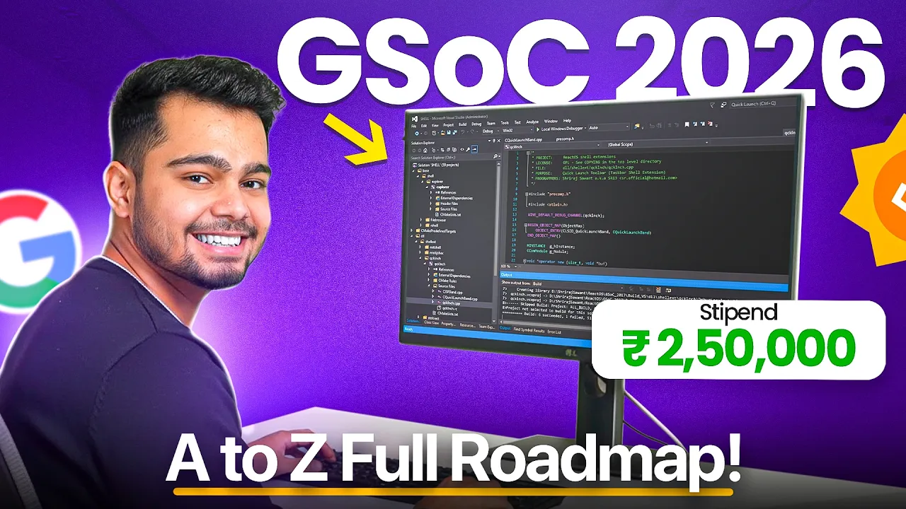 Crack GSoC 2026 From Zero | FREE Roadmap + Resources (Everything You Need!)