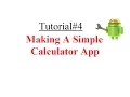 Android Tutorial Making a Simple Calculator App