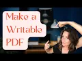How to Make a Large PDF Editable for Free Easy Tutorial