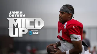 Jahan Dotson is Mic d Up at AT T Training Camp Atlanta Falcons