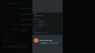 Calculator without if-else