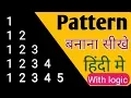 Write a program to print following sequence 1 12 123 1234 12345 Number pattern In c language