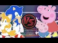 Download Lagu SONIC and TAILS vs PEPPA and GEORGE! (Sonic The Hedgehog Cartoon Rap Battle) | CARTOON RAP ATTACK