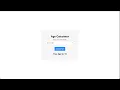 Age Calculator App Complete HTML CSS JavaScript Project