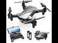 DEERC D20 Mini Drone for Kids with 720P FPV Camera Remote Control 3D Flips 2 Batteries Silver