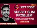Subset Sum Problem Dynamic Programming Tutorial in Hindi Complete DSA Course Hello World
