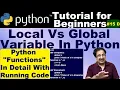 Python Local And Global Variable Difference Between Local And Global Variable In Python