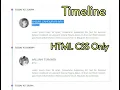 Timeline with comments HTML CSS Only