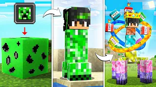BIRTH TO DEATH of ELEMENTAL CREEPER in Minecraft...