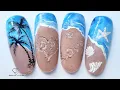 Fun summer nail art for beginners Beach nail art Sand nail design