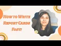 How to Write Report Card and Progress Report Comments and Remarks for Students