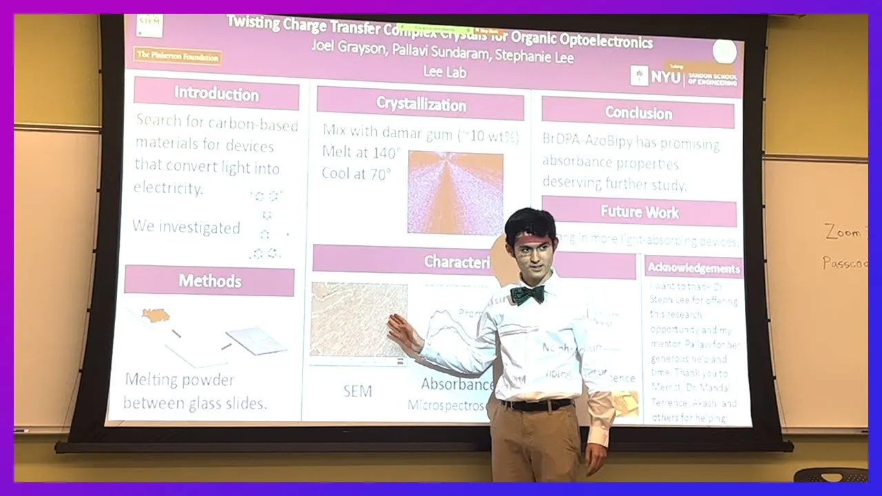 Speaking at the ARISE Colloquium about Organic Optoelectronics