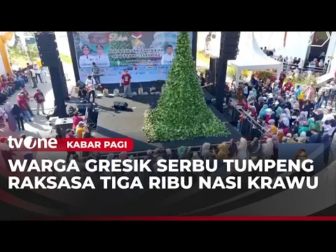 Festival Tumpeng Raksasa Gresik Pecahkan Rekor MURI