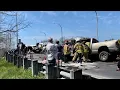 Police on scene of a fatal collision WARNING THIS SHOWS FOOTAGE OF A FATAL COLLISION