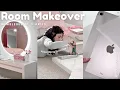 Aesthetic Bedroom Makeover Pinterest inspired Decorate Clean Unbox my IPad with me Room tour