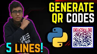 Generating CUSTOM QR-CODES with Python Automate QR codes with Python in 5 LINES