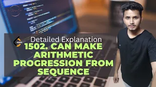 1502 Can Make Arithmetic Progression From Sequence Leetcode DSA