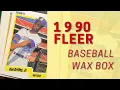 1990 Fleer Baseball Cards Wax Box Opening - Looking for ERRORS