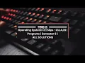 TYBSC CS Semester 6 Operating Systems - 2 PRACTICAL SLIPS