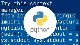 How to capture stdout output from a Python function call