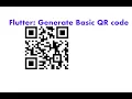 Flutter generate a basic QR code