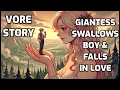Giantess Girl Falls In Love Crushes Humans Like Ants Swallows Tiny Boy Story Stomach Stories