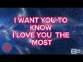Download Lagu I WANT YOU TO KNOW I LOVE YOU THE MOST( ZACK TABUDLO) LYRICS