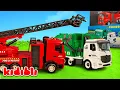 Download Lagu Toy Fire Trucks to the Rescue 🔥 Saving the Burning Garbage Truck | Toy Play for Kids | Kidibli