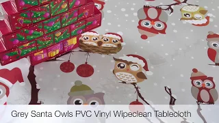 Jolee Tablecloths Christmas Oilcloth Acrylic and PVC Vinyl Wipe Clean Tablecloth 2017