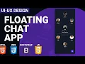 UI UX Design - Floating Chat App HTML CSS Bootstrap JS Speed Coding Tutorial with Source Code