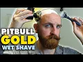 FIRST TIME Using Skull Shaver Pitbull Gold PRO on Wet Head Better than Razor Bald Head Shaving