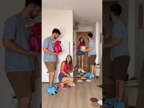 Quando gêmeas casam com gêmeos 😱 #namorada #comedia #shorts #casal #viraliza