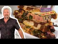 Guy Fieri Returns for Out of Bounds Pastrami Sandwich Diners Drive-Ins and Dives Food Network