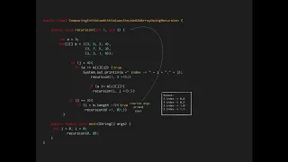 Comparing int Value With Values Inside a 2d Array Using Recursion