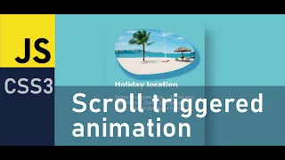 Create scroll animation in Javascript using IntersectionObserver