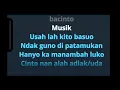 Sayang Baganti Duto Karaoke