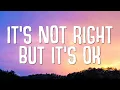 Download Lagu It's Not Right But It's Okay - Mr. Belt \u0026 Wezol (Lyrics)