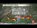 I-465 closures coming in September