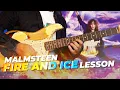 Lagu Malmsteen Fire and Ice | Guitar Lesson + Moises \u0026 Transpose Tutorial