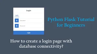 How to create a Login Page WTForms MongodB MongoEngine Python Flask tutorial for beginners