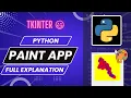 Python Paint App using TKinter Full explanation